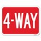 Signmission 4-Way Heavy-Gauge Aluminum Rust Proof Parking Sign, 18" x 24", A-1824-24374 A-1824-24374 - alternate 1